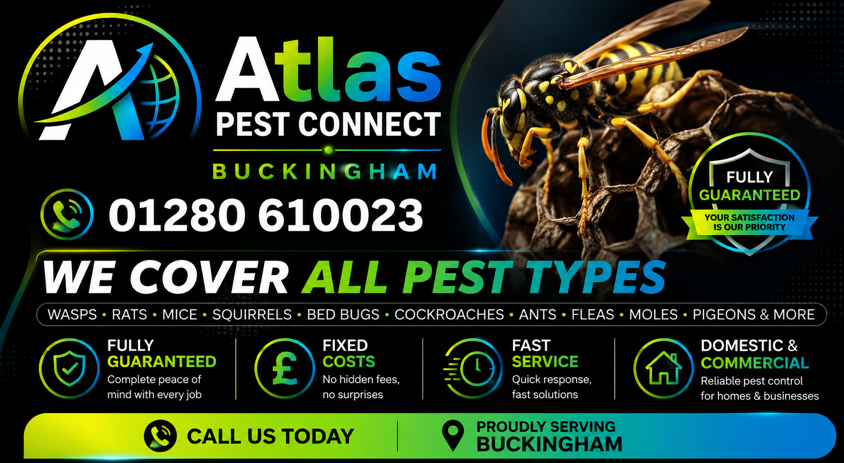 Atlas Pest Connect — pest control covering Hertford and Hertfordshire, all pest types
