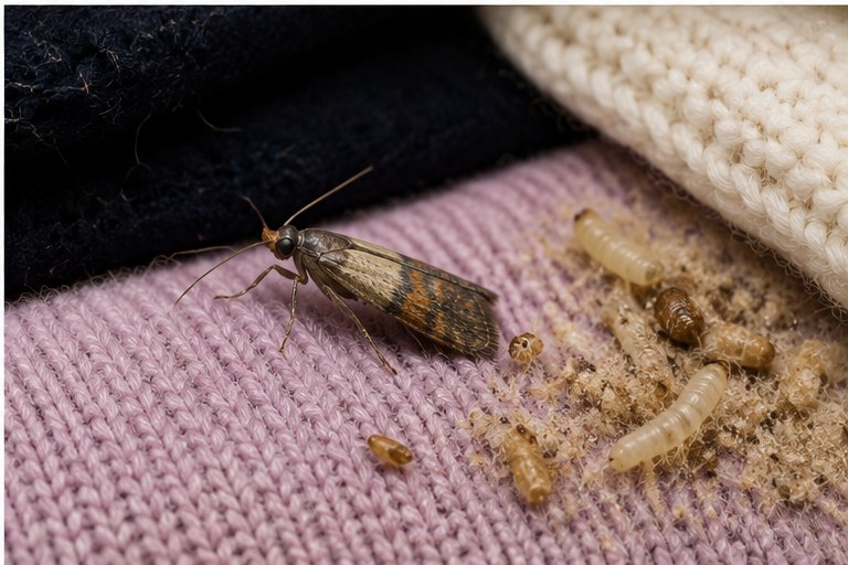 Textile Moth Control - Atlas Pest Connect St Albans